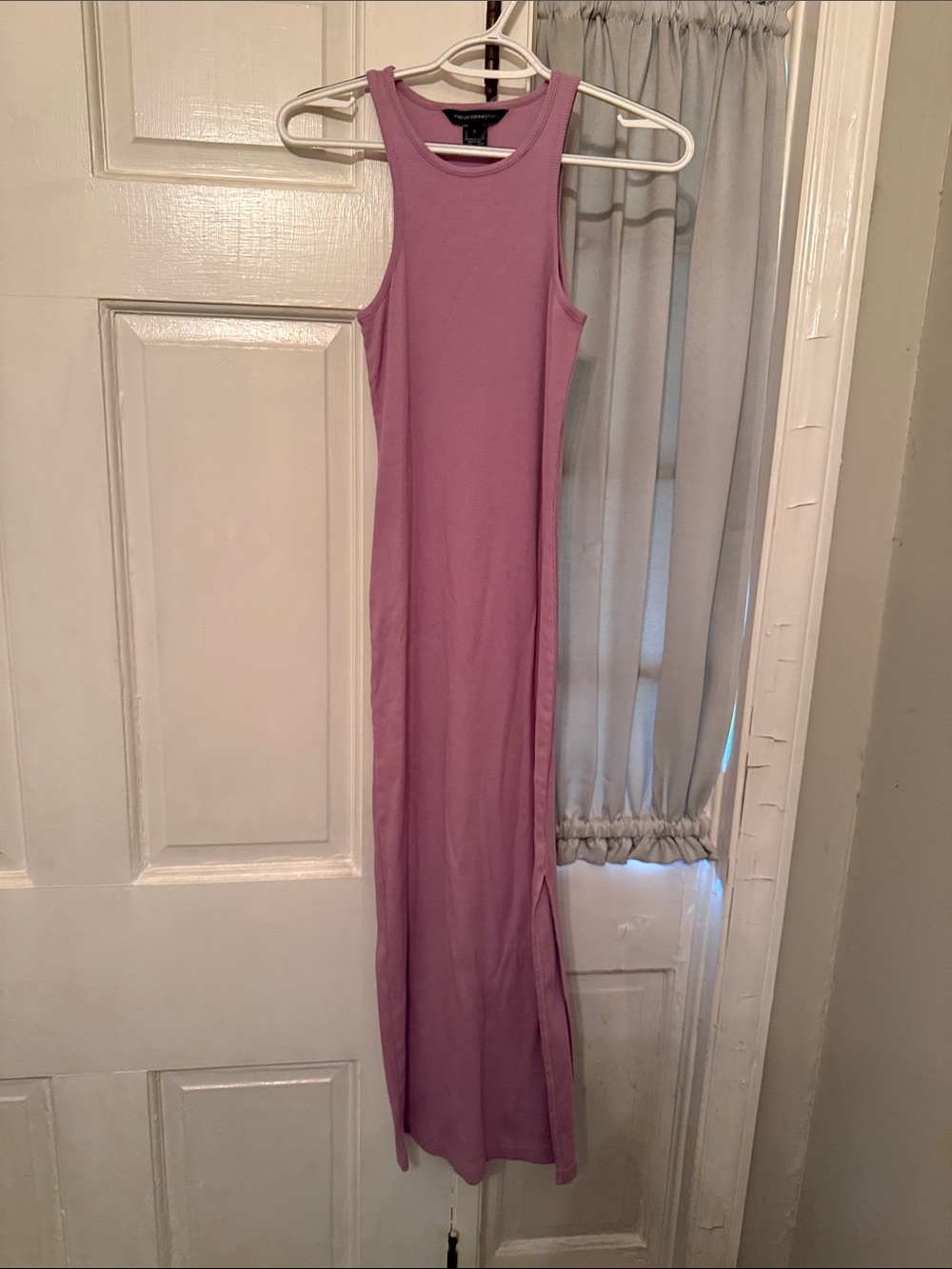 French connection Sleeveless Mauve Maxi Dress - Elegant Tank Silhouette